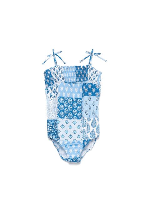 Costume bambina Amina MC2 Saint Barth 01021H smock arricciati spalline regolabili MC2 SAINT BARTH | Costume | AMINA01021H3161